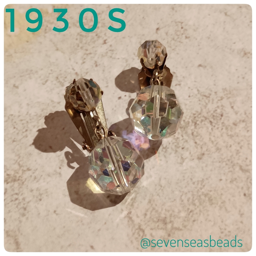 💘1930s Bohemian Crystal Drop Earrings